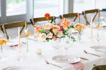 table setting for a wedding