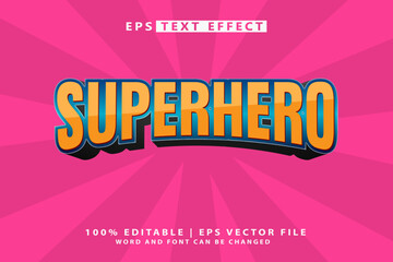 superhero text effect editable template © Lutfar