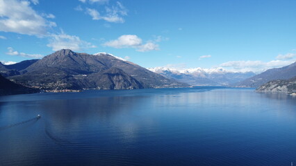 Como Lake Bellagio Italy Aerial Dron Footage 