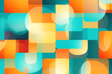 rendy abstract image, bursting with bold colors and dynamic shapes