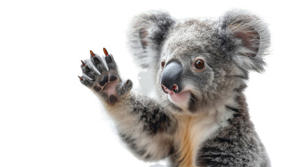 Koala Standing Up and Waving