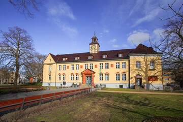 Fototapeta na wymiar The town hall of Velten in the federal state of Brandenburg, Germany