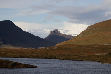 Loch assynt, scottish highlands