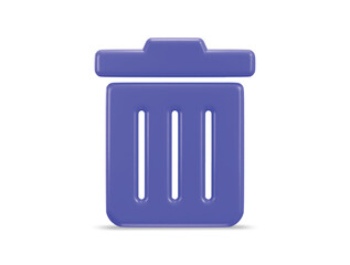 3d recycle bin icon vector illustration