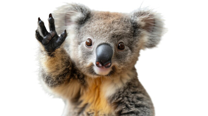 Koala Bear Waving and Making Hand Gesture