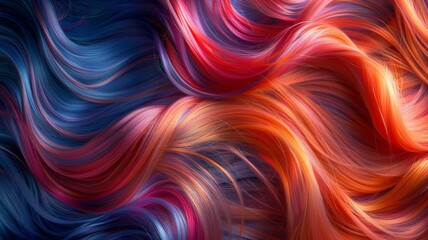 colorful close-up hair background
 - obrazy, fototapety, plakaty