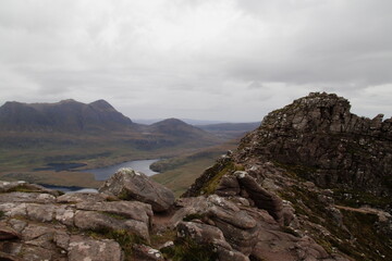 Fototapeta na wymiar Stac Pollaidh, the Assynt Scottish Highlands
