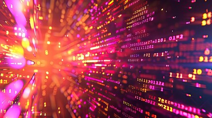 Obraz premium digital code number abstract background represent programming languages. programmer, Coding, Hacker, Tester, Software developer