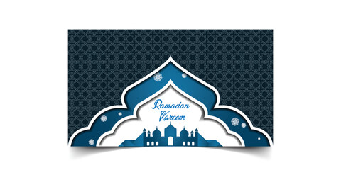 Vector Ramadan Kareem Islamic festival celebration decorative background