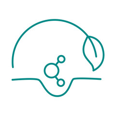 Beauty skin care bio organic icon.