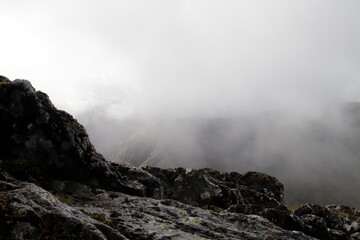 Glencoe on the trail to the Lost Valley,scottish highlands