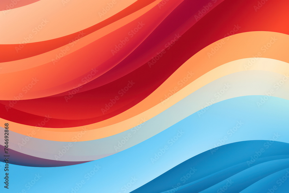 Poster fluid motion: a vibrant blend of modern abstract design and dynamic patterns