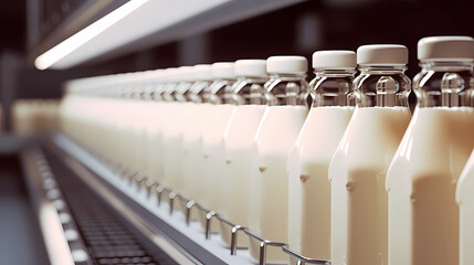 Obraz premium Fresh milk zoom close-up