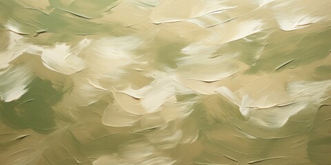 Abstract khaki oil paint brushstrokes texture pattern contemporary painting wallpaper background