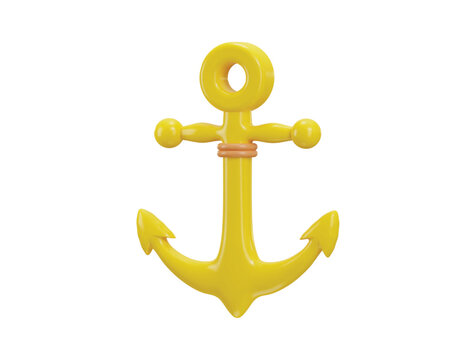 recommend clip art: anchor icon 3d rendering vector illustration