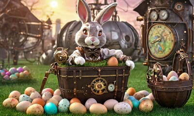 Whimsical Wonders: Steampunk Easter Delight
