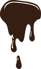 Melted chocolate dripping