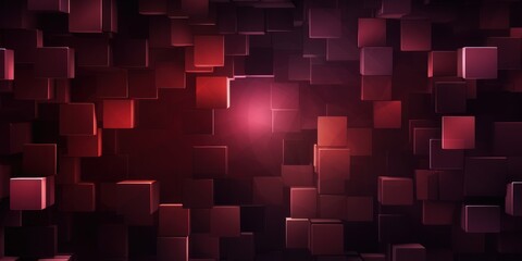 Abstract Maroon Squares design background