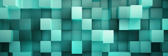 Abstract Mint Squares design background