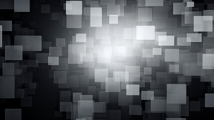Digital gray square mosaic abstract graphic poster web page PPT background, generative AI