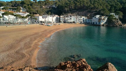 Aerial Dreams: Tamariu's Coastal Splendor and Luxury Tourism Offerings in Costa Brava
