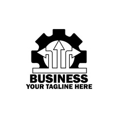 Abstract Initial Logo. Black color isolated on White Background.  Business Branding Logos. Flat Vector Logo Design Template Element icon.