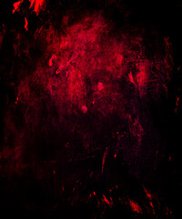 Grunge dark red background, scary horror texture, old damaged wall - 744701405