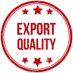 Export quality label stamp badge banner
