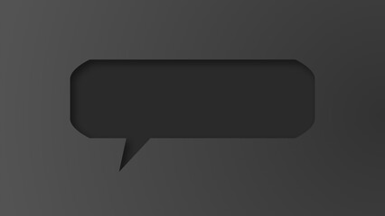 speech bubble shape with white background. space for text. abstract blank area for rill text of font. isolate background.