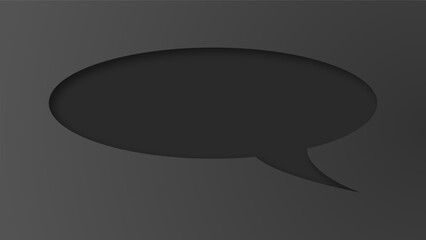 speech bubble shape with white background. space for text. abstract blank area for rill text of font. isolate background.