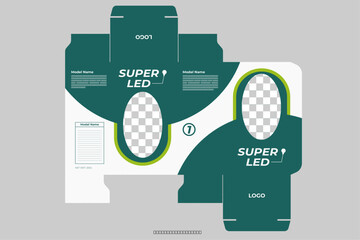 Packaging box design template