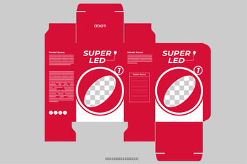 Packaging box design template