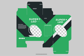 Packaging box design template