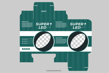 Packaging box design template
