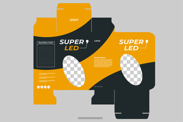 Packaging box design template