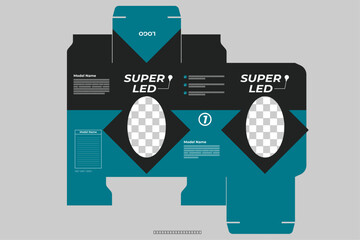 Packaging box design template