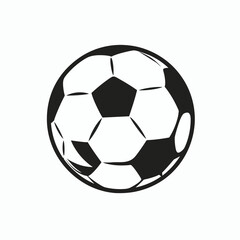 Football Flat Vector Icon Simple Black Style 