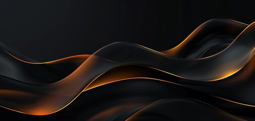 abstract image of golden waves made with generative ai technology