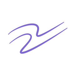 Purple Abstract Lines Vector 