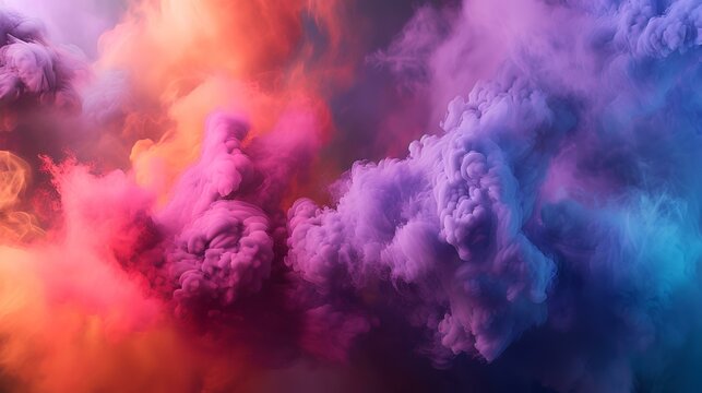 Fantasy cloudscape. Colorful fantasy cloudscape. 3D illustration