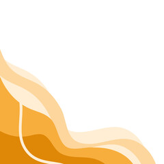 Aesthetic Yellow Corner Wavy Design