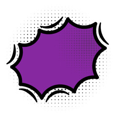 Blank Boom Comic Speech Bubble 