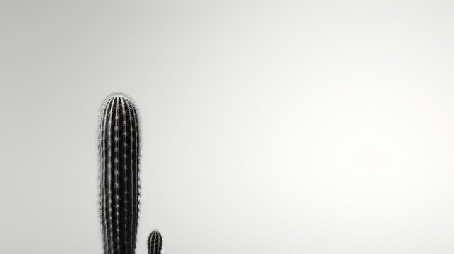 a black and white photo of a cactus in front of a white background with a black and white photo of a black and white photo of a cactus in front of a white background.