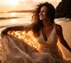 Coastal Wedding Bliss Goa Bride's Golden Sunrise Moment