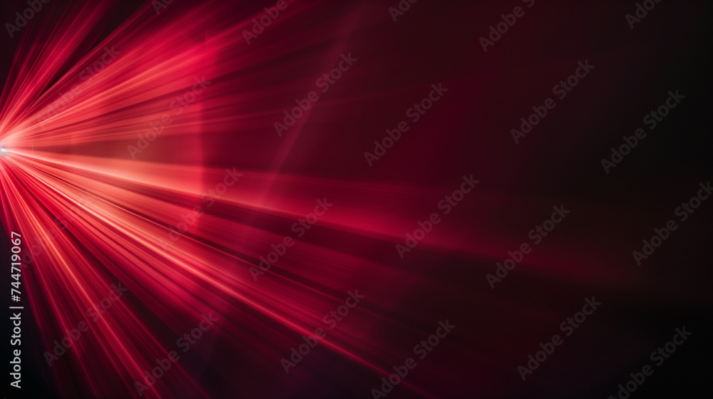 Fototapete abstract red background with some smooth lines in it and some rays in it
