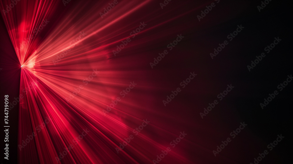 Fototapete abstract red background with some smooth lines in it and some rays in it