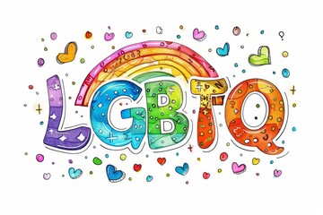 LGBTQ Pride authenticity. Rainbow strength colorful gradient pattern diversity Flag. Gradient motley colored lesbian icons LGBT rights parade festival gendervague diverse gender illustration