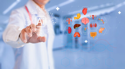 Doctors use artificial intelligence technology to diagnose nursing and improve the accuracy of...