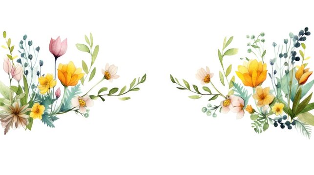 Close-up of two flowers side by side. Suitable for floral design projects