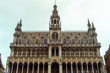 Fototapeta na wymiar The Broodhuis is a building on the Grand Place of Brussels from the 19th century. 